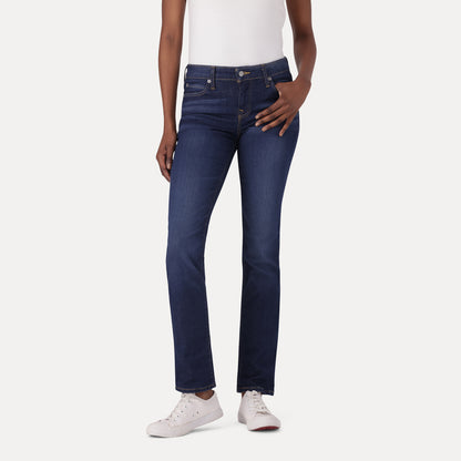 LEVI’S® WOMEN'S 712 MID-RISE SLIM JEANS - DARK INDIGO - WORN IN