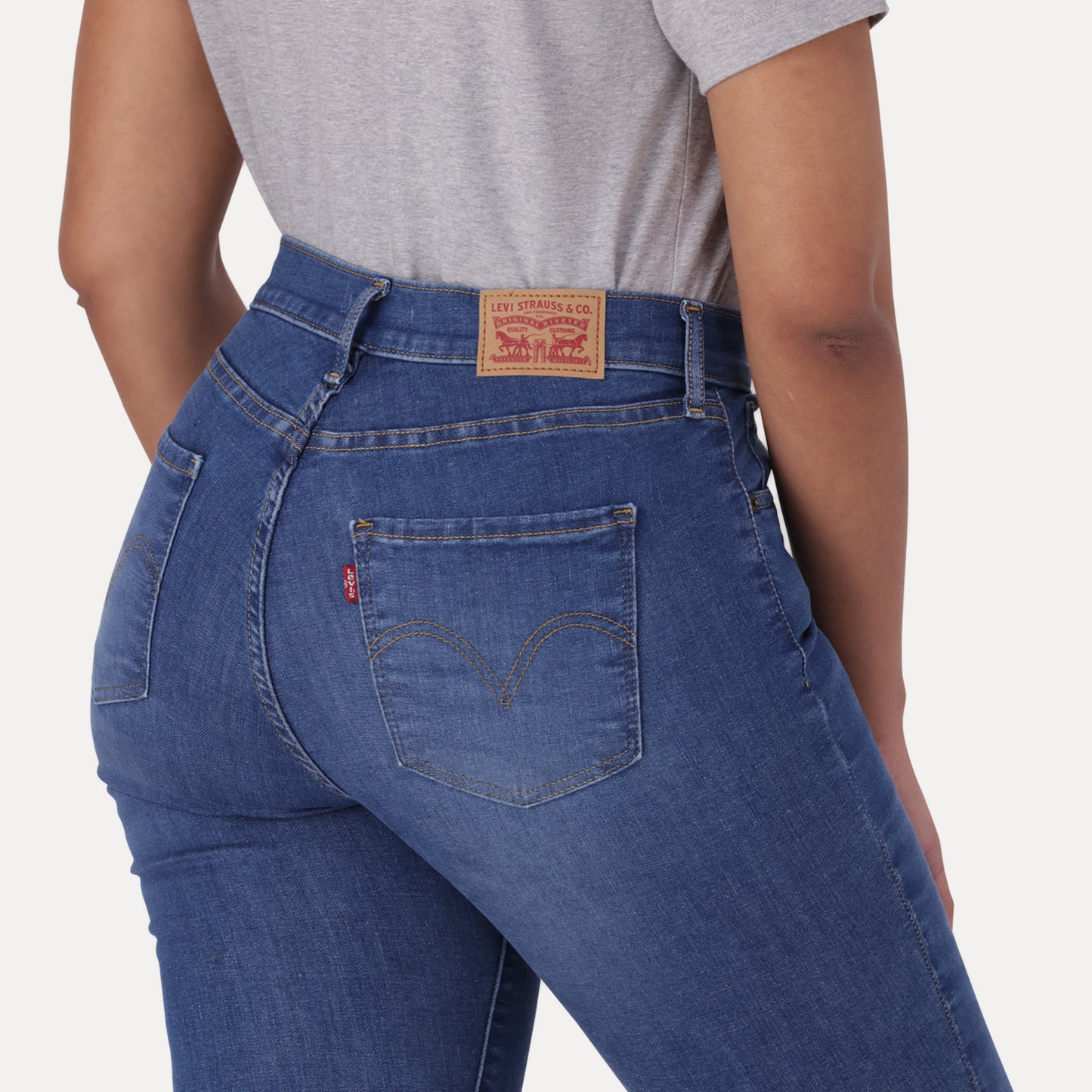 LEVI'S® CURVY SUPER SKINNY - DARK INDIGO - WORN IN