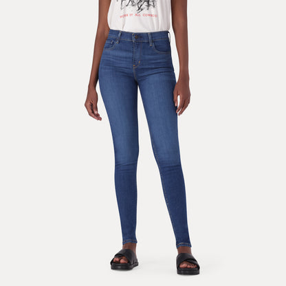 720 HIGH-RISE SUPER SKINNY JEANS - DARK INDIGO - WORN IN