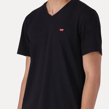 LEVI'S® MEN'S ORIGINAL HOUSEMARK V-NECK T-SHIRT - BLACK