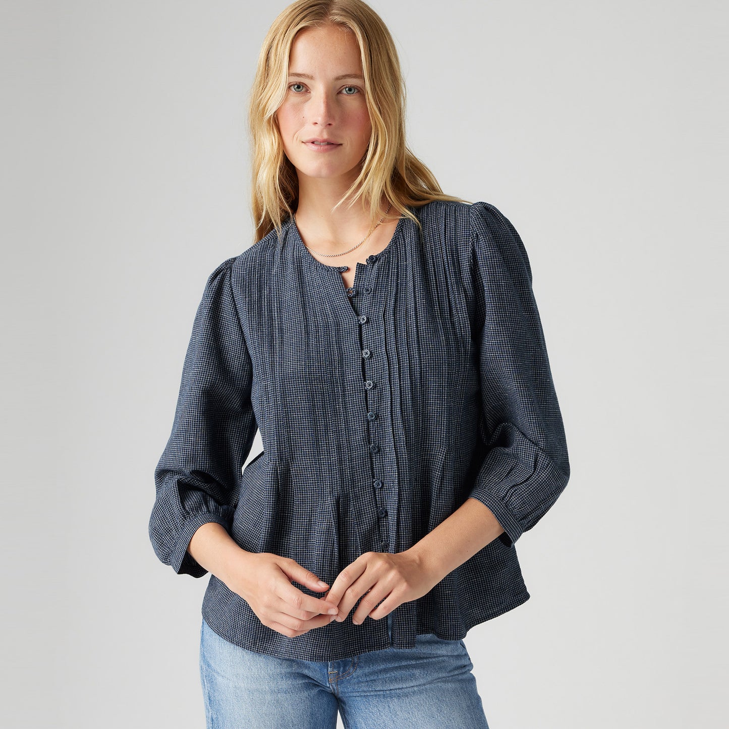 LEVI'S® WOMEN'S GINA BLOUSE - BLUE