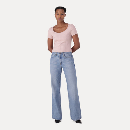 LEVI'S® WOMEN'S '94 BAGGY BOOTCUT JEANS - MED INDIGO - WORN IN