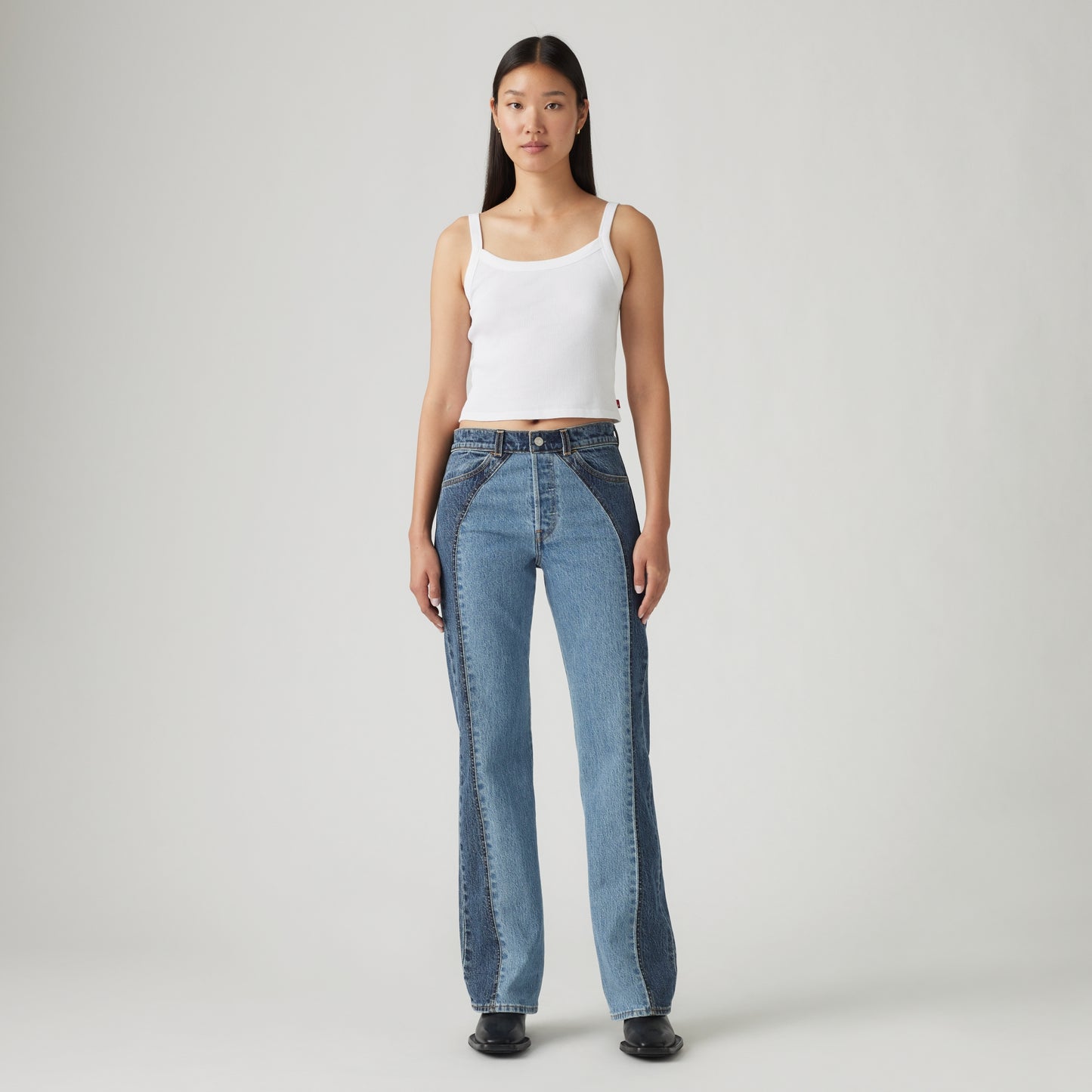 LEVI'S® WOMEN'S WEDGIE BOOTCUT WESTERN JEANS - MED INDIGO - WORN IN