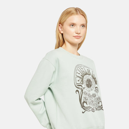 LEVI'S® WOMEN'S GRAPHIC EVERYDAY CREWNECK SWEATSHIRT - GREEN