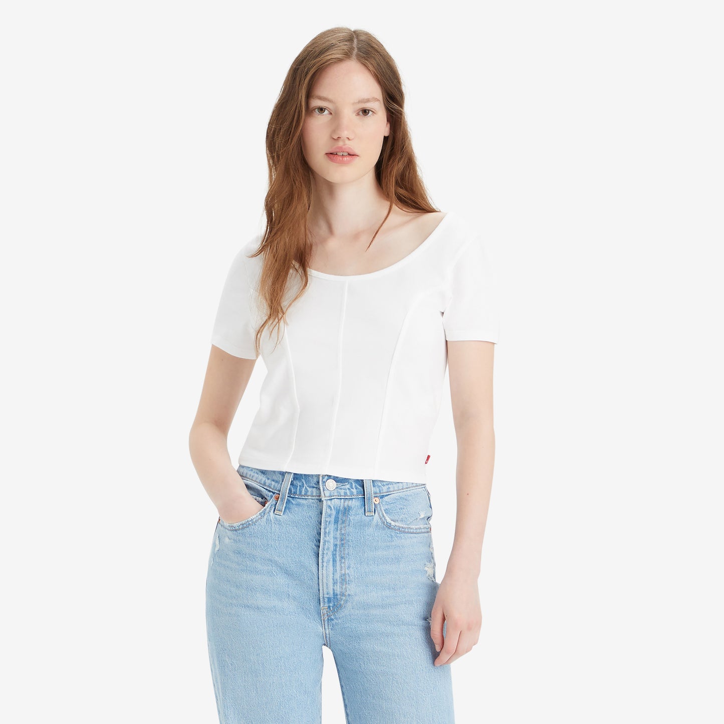 LEVI'S® WOMEN'S MARS CORSET T-SHIRT - NEUTRAL