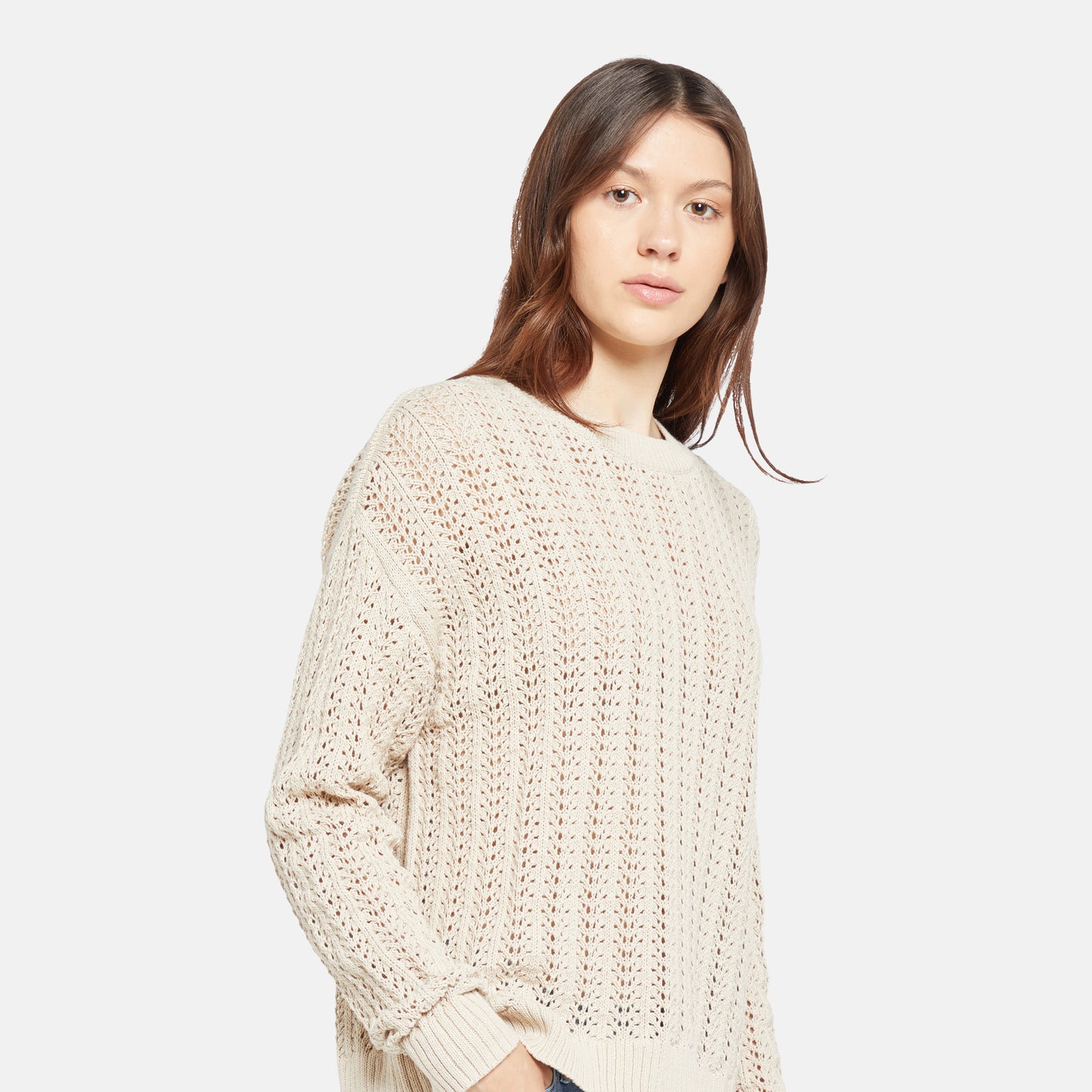 LEVI'S® WOMEN'S SUNRISE CROCHET SWEATER - NEUTRAL