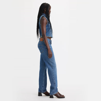 LEVI'S® WOMEN'S 501® '90S JEANS - MED-INDIGO-WORN IN