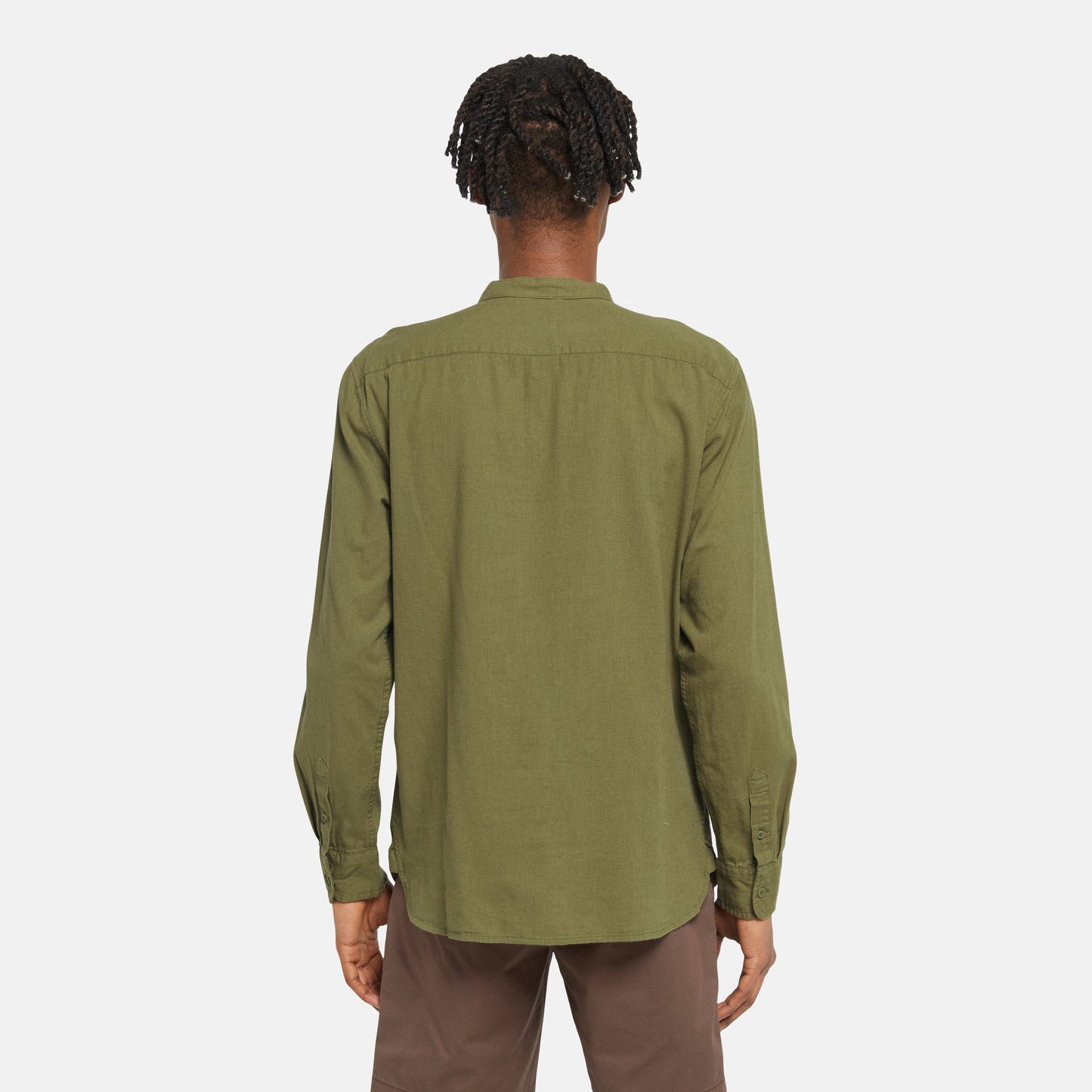 LEVI'S® MEN'S BANDED COLLAR 1 POCKET SHIRT - GREEN