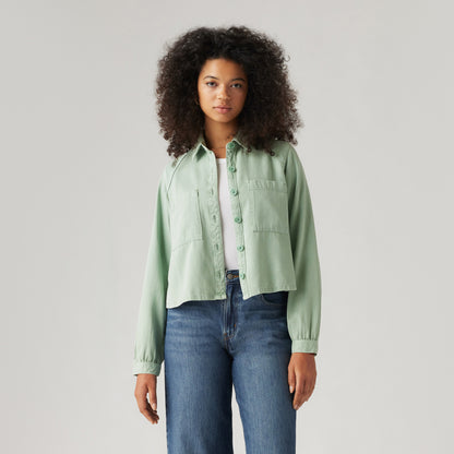 LEVI'S® WOMEN'S TYLA SHIRT - GREEN