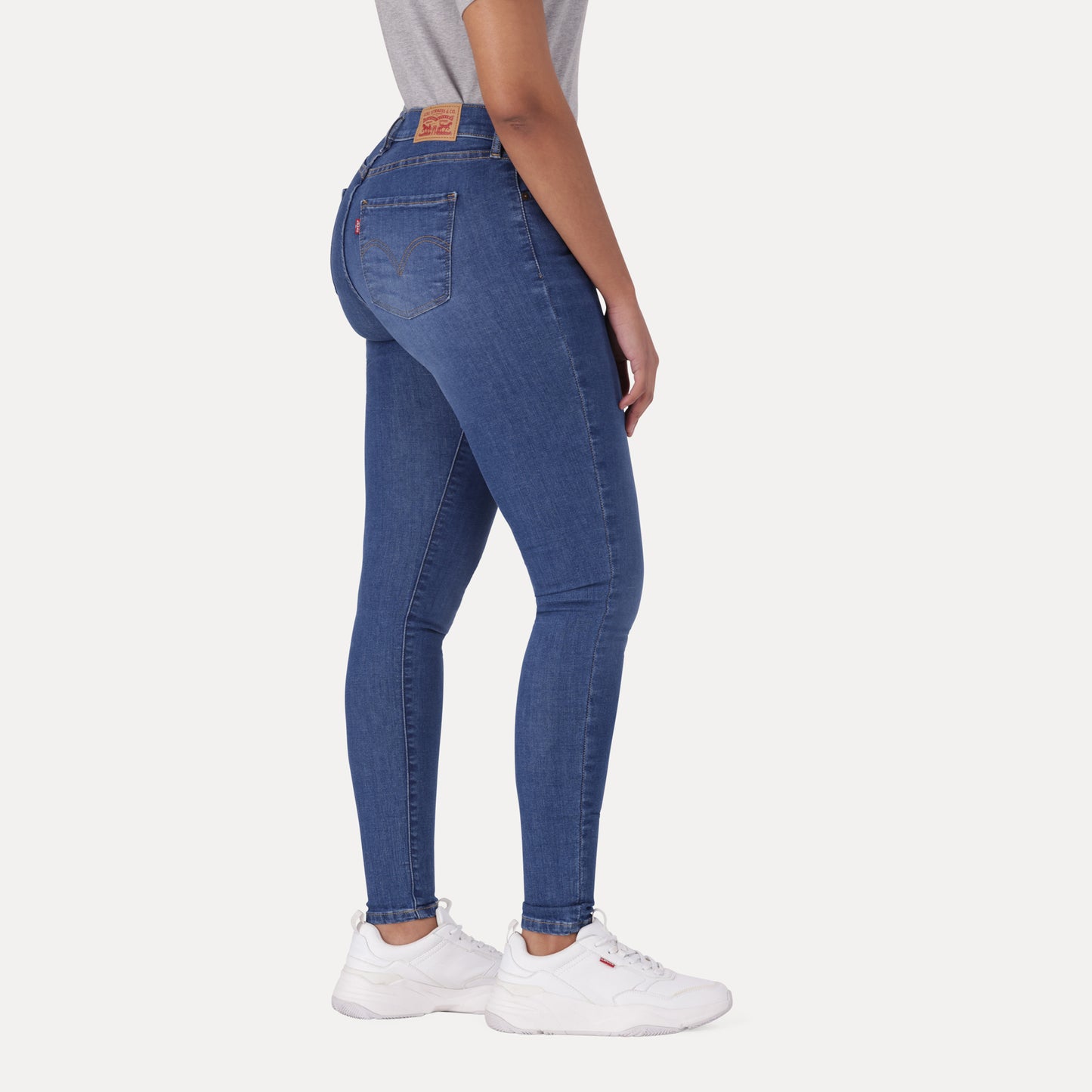 LEVI'S® CURVY SUPER SKINNY - DARK INDIGO - WORN IN