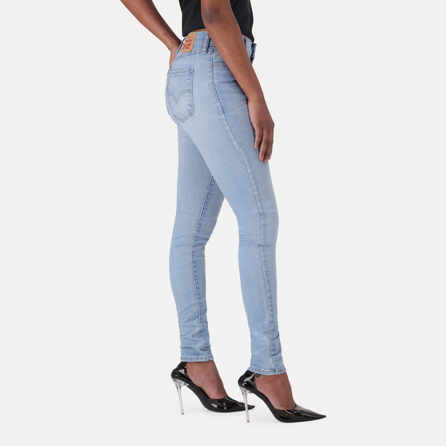 LEVI’S® WOMEN’S 710 SUPER SKINNY JEANS - LIGHT INDIGO - WORN IN