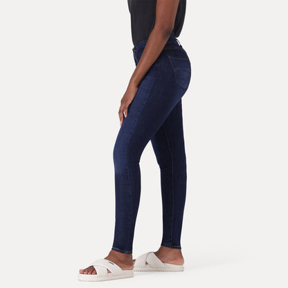 LEVI'S® CURVY SUPER SKINNY - MED INDIGO - WORN IN