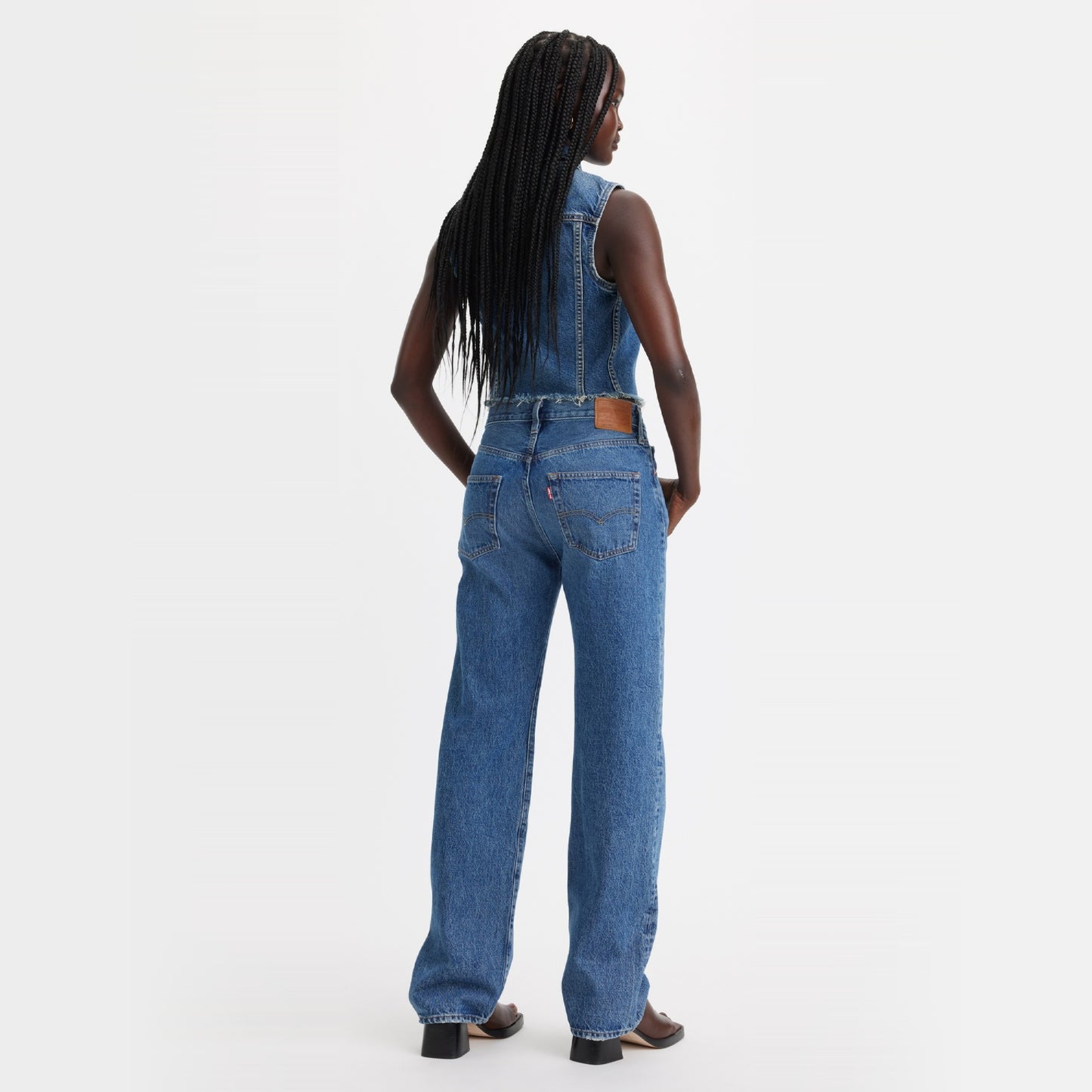 LEVI'S® WOMEN'S 501® '90S JEANS - MED-INDIGO-WORN IN