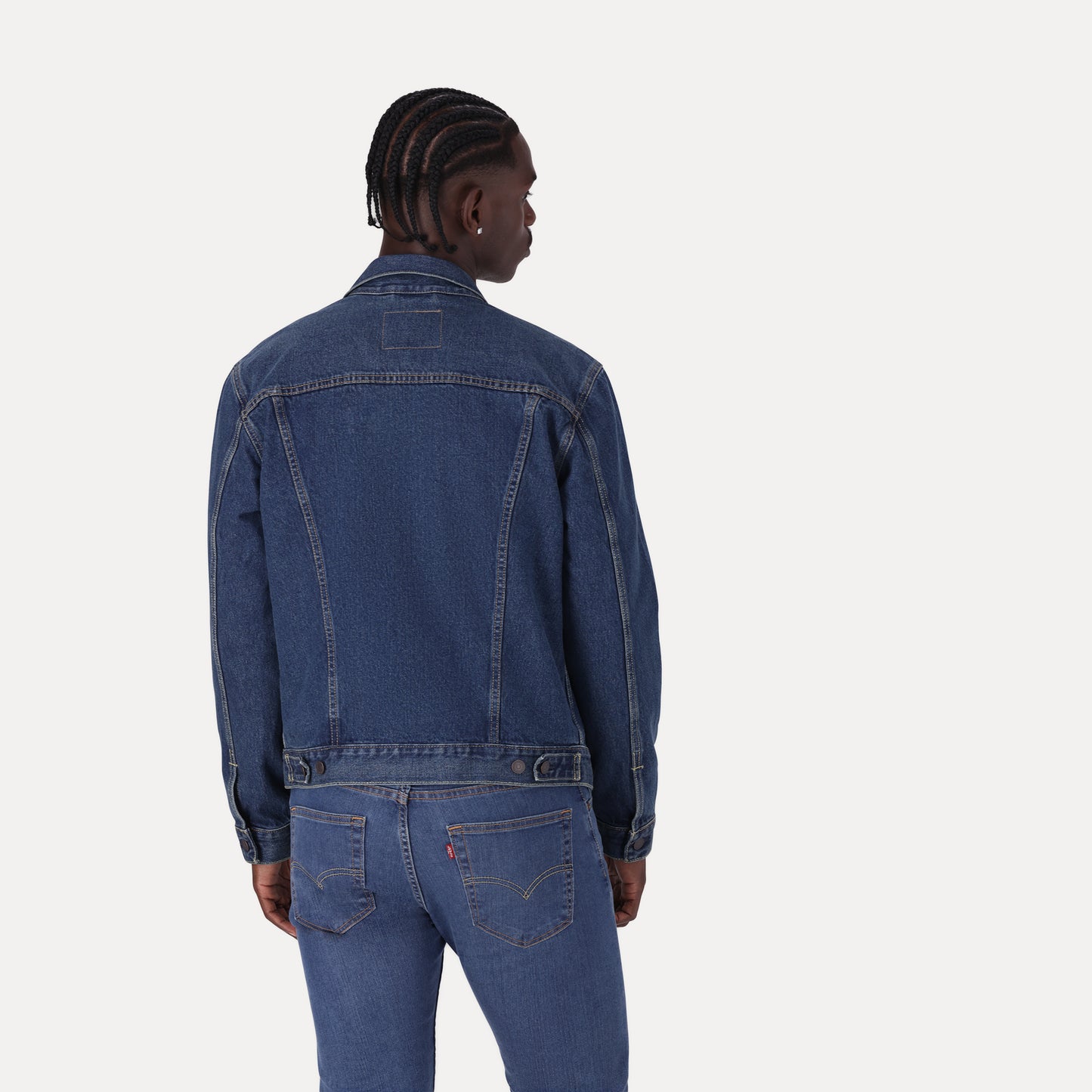 LEVI'S® MEN'S TRUCKER JACKET - DARK INDIGO - WORN IN