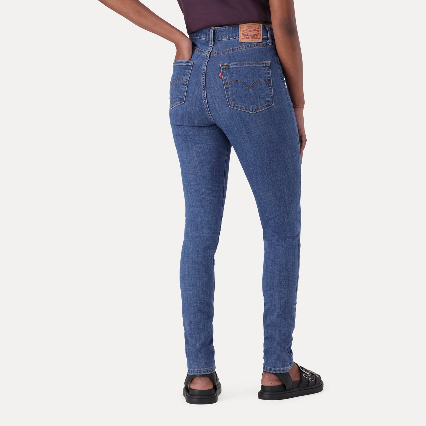 721 HIGH RISE SKINNY ZA CITRUS HILL- MED INDIGO - FLAT FINISH