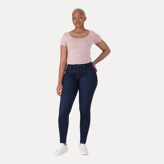 LEVI'S® CURVY HIRISE SUPERSKINNY - DARK INDIGO - WORN IN