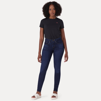 LEVI'S® CURVY SUPER SKINNY - MED INDIGO - WORN IN