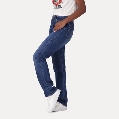 LEVI'S® WOMEN'S 501® ORIGINAL JEANS - DARK INDIGO - WORN IN