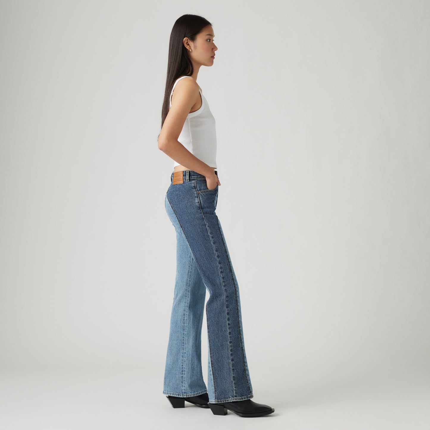 LEVI'S® WOMEN'S WEDGIE BOOTCUT WESTERN JEANS - MED INDIGO - WORN IN