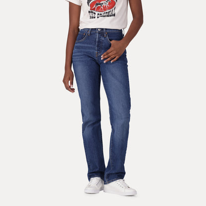 LEVI'S® WOMEN'S 501® ORIGINAL JEANS - DARK INDIGO - WORN IN