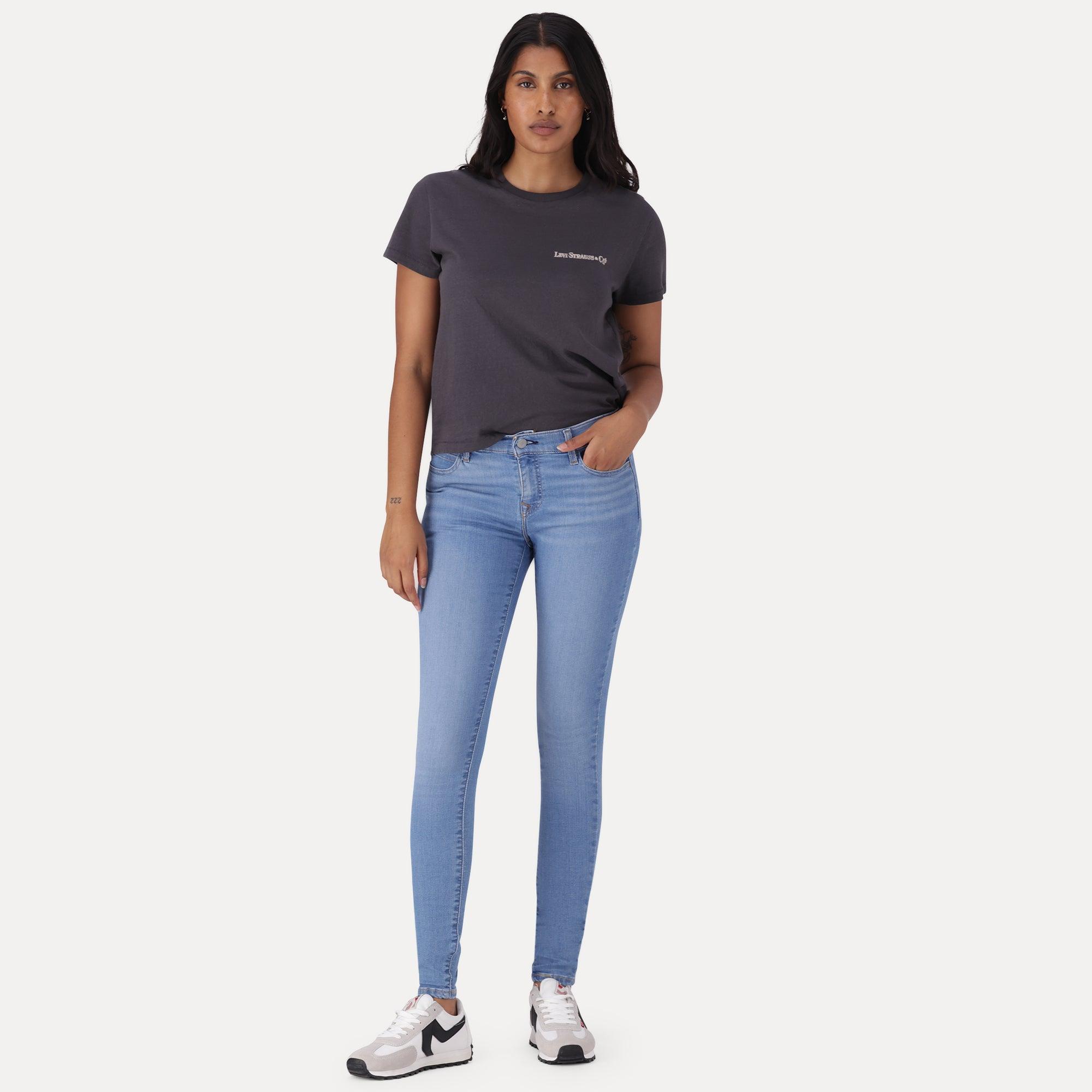 Levi's 710 super skinny mid rise slim through hip and thigh best sale