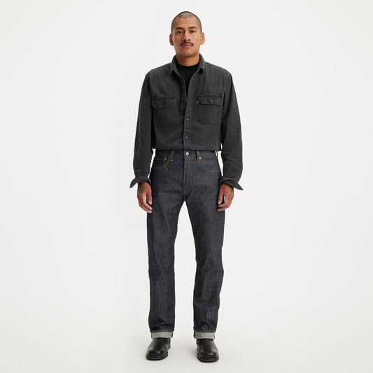 LEVI'S® MEN'S 501® ORIGINAL SHRINK-TO-FIT™ SELVEDGE JEANS - DARK WASH