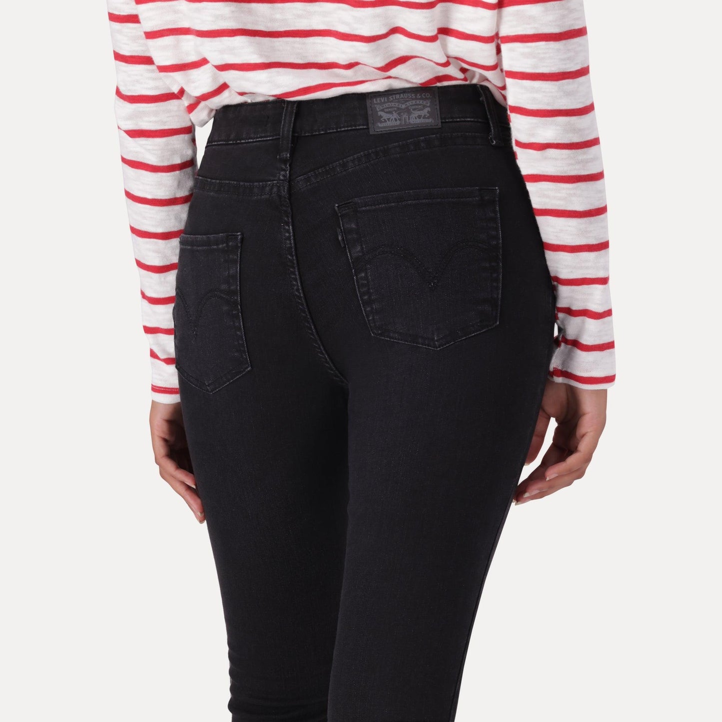 721 HIGH-RISE SKINNY JEANS - BLACK