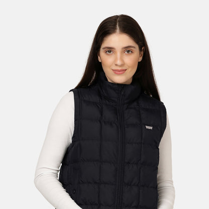 BRIAR PUFFER VEST CAVIAR - BLACK