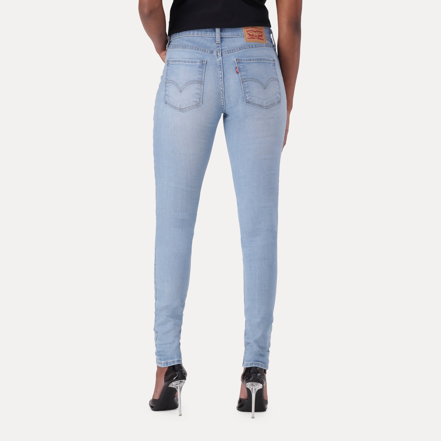 LEVI’S® WOMEN’S 710 SUPER SKINNY JEANS - LIGHT INDIGO - WORN IN