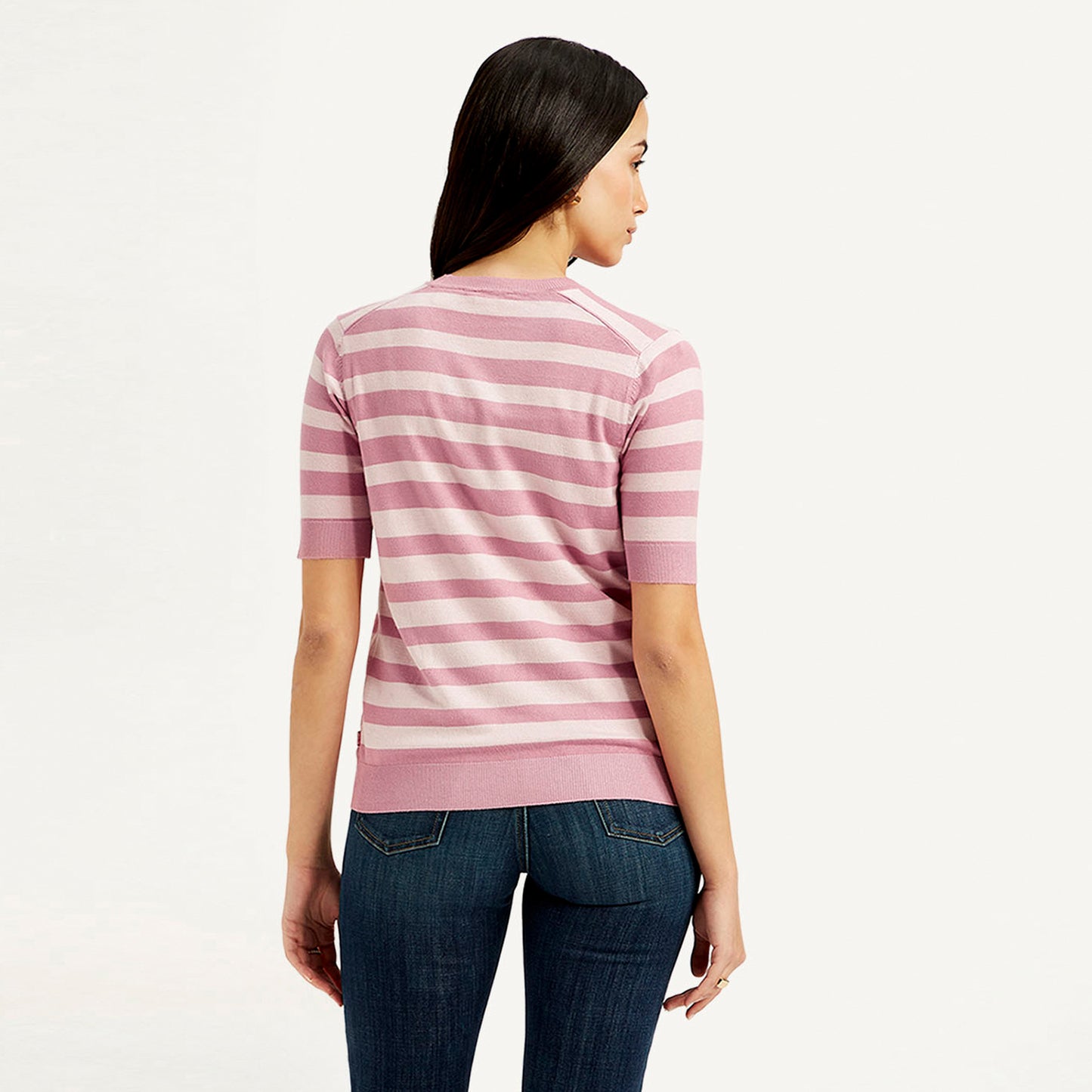 LEVI’S® WOMEN'S STRIPED CREW NECK TOP - PINK