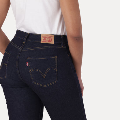 LEVI'S® CURVY STRAIGHT ZA - DARK INDIGO - FLAT FINISH