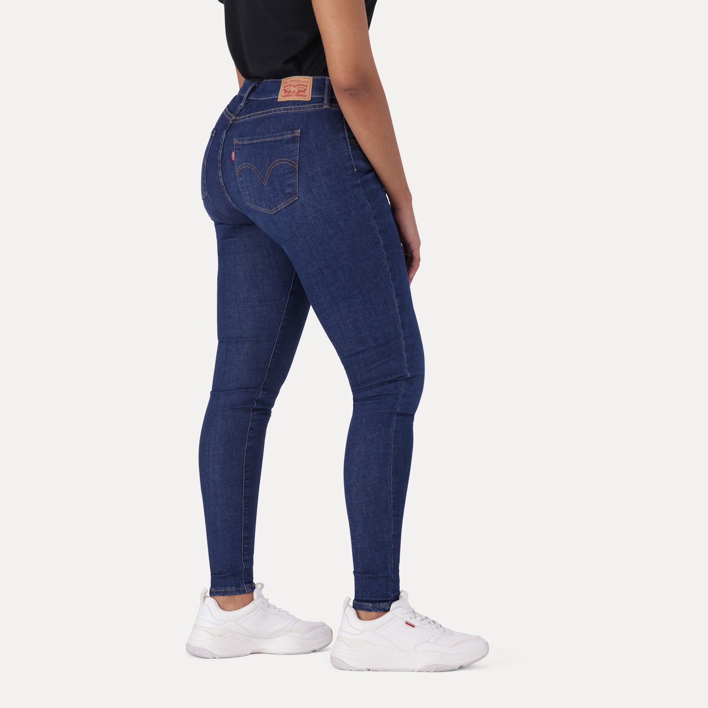 LEVI'S® CURVY SUPER SKINNY - DARK INDIGO - WORN IN