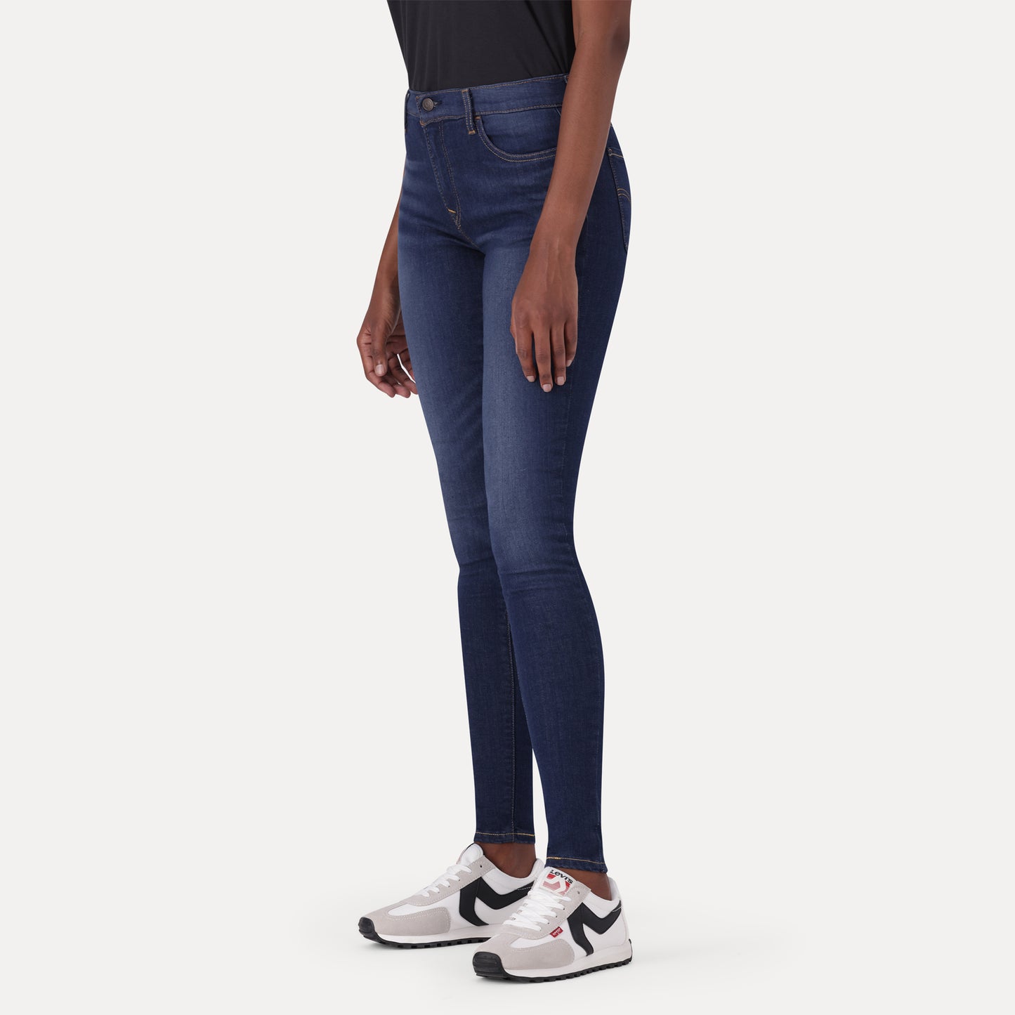 LEVI'S® WOMEN'S 710 SUPER SKINNY  - MED INDIGO - WORN IN