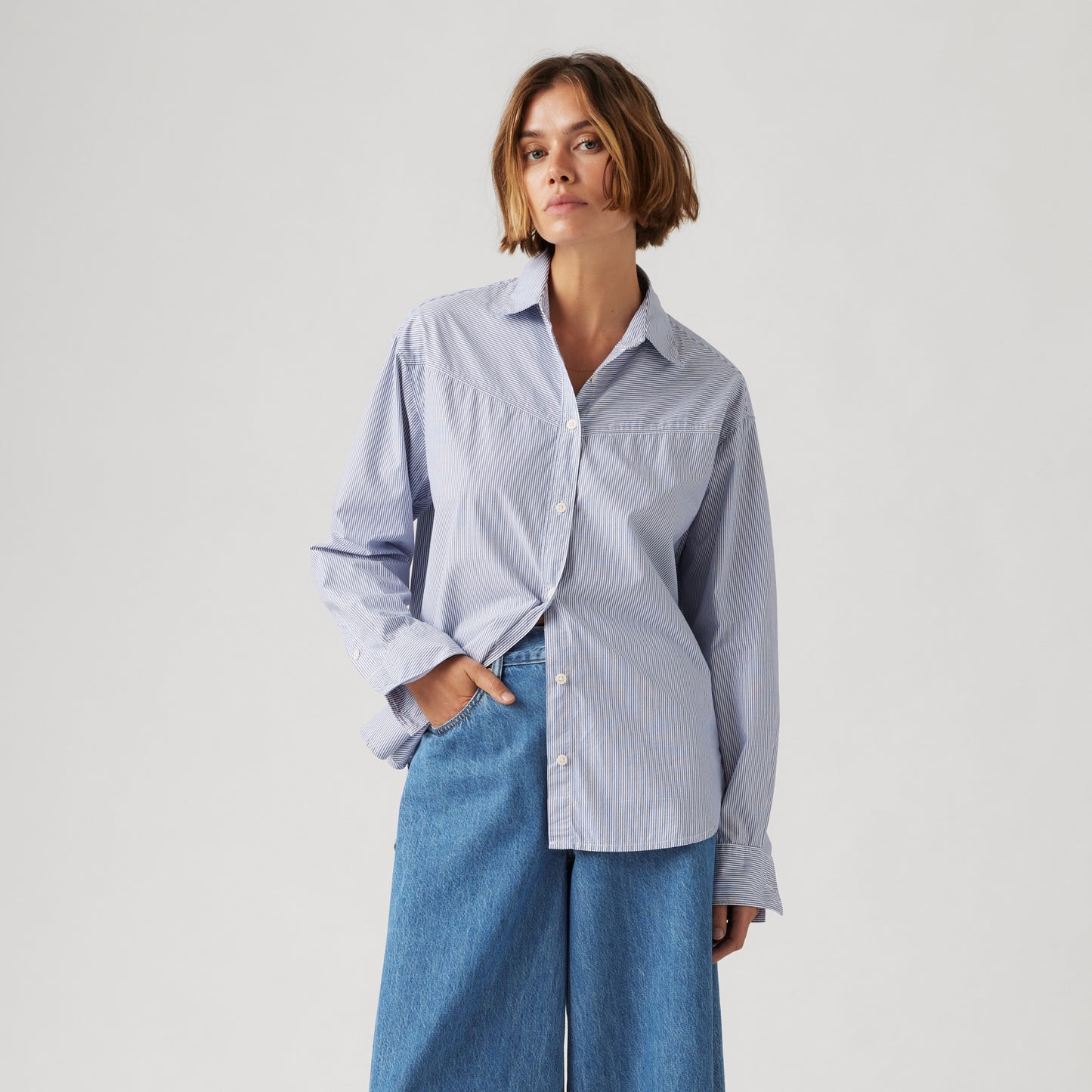 LEVI'S® WOMEN'S HARLIE BOYFRIEND SHIRT - BLUE