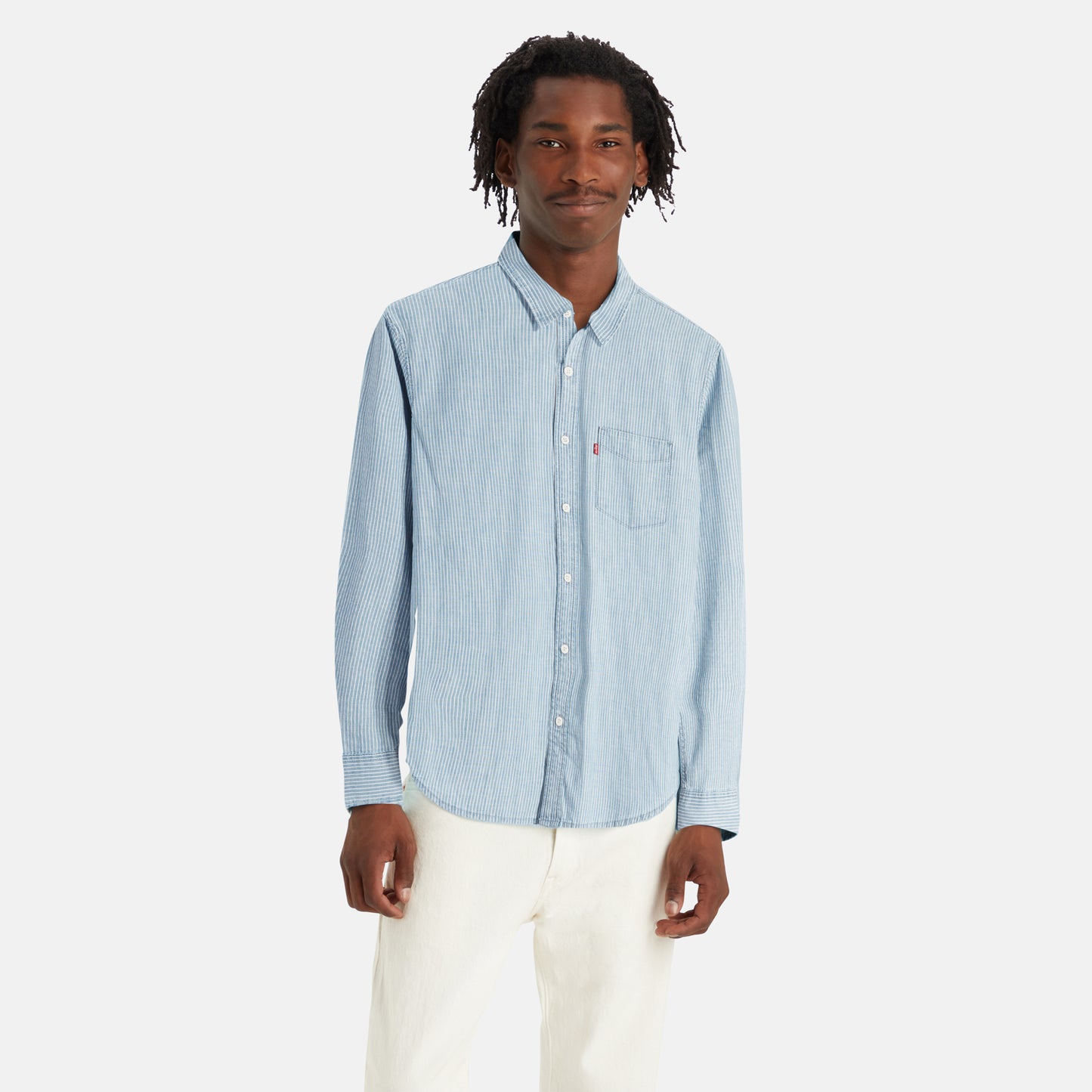 LEVI'S® MEN'S CLASSIC POCKET STANDARD FIT SHIRT - LIGHT INDIGO - FLAT FINIH