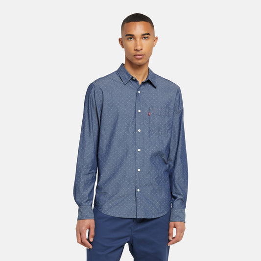 LEVI'S® MEN'S CLASSIC POCKET STANDARD FIT SHIRT - DARK INDIGO - FLAT FINISH