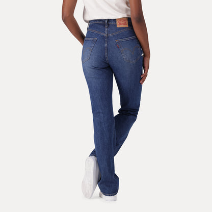 LEVI'S® WOMEN'S 501® ORIGINAL JEANS - DARK INDIGO - WORN IN