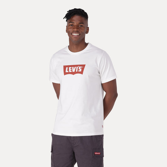 LEVI'S® MEN'S GRAPHIC CREWNECK TEE  - WHITE