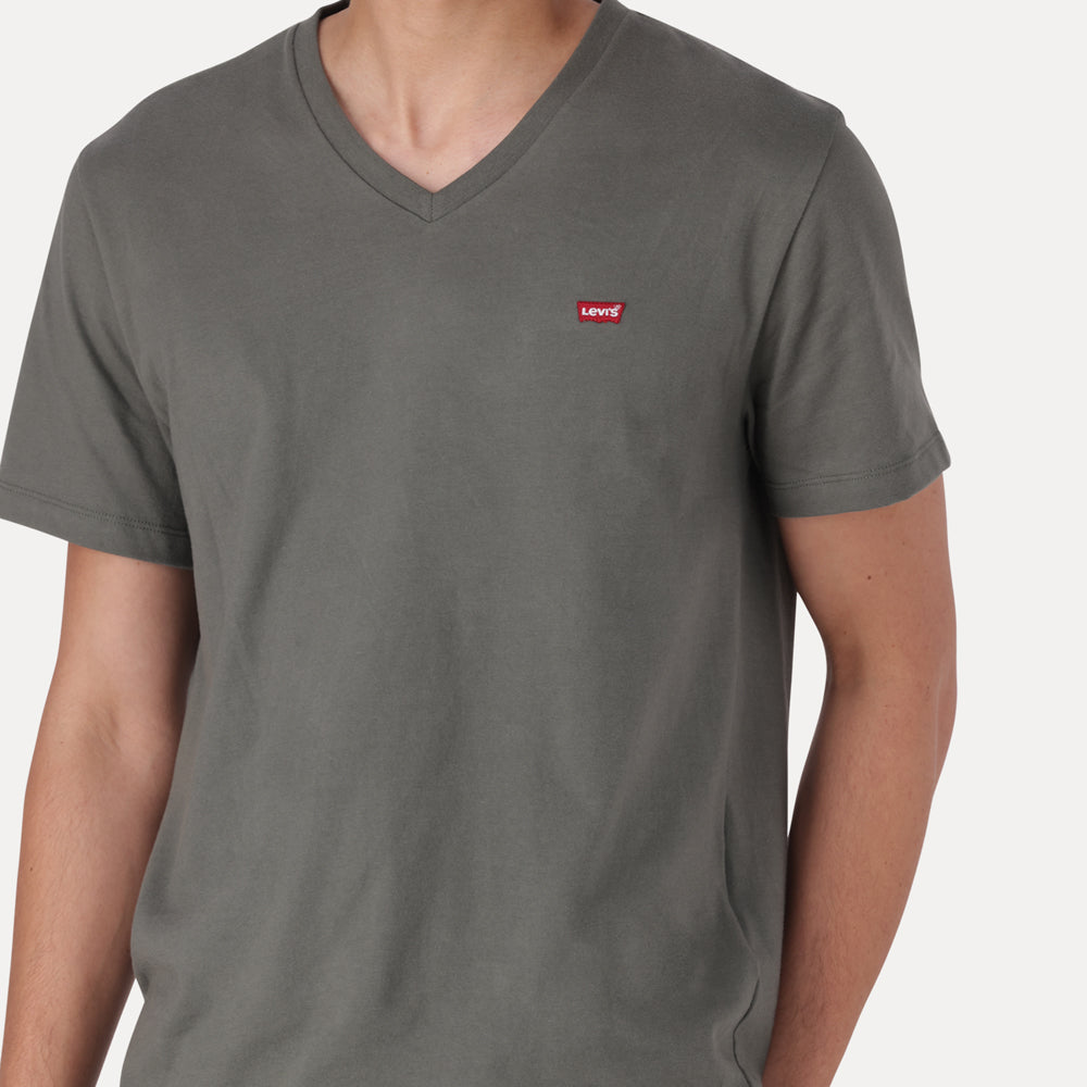 LEVI'S® MEN'S ORIGINAL HOUSEMARK V-NECK T-SHIRT - GREEN