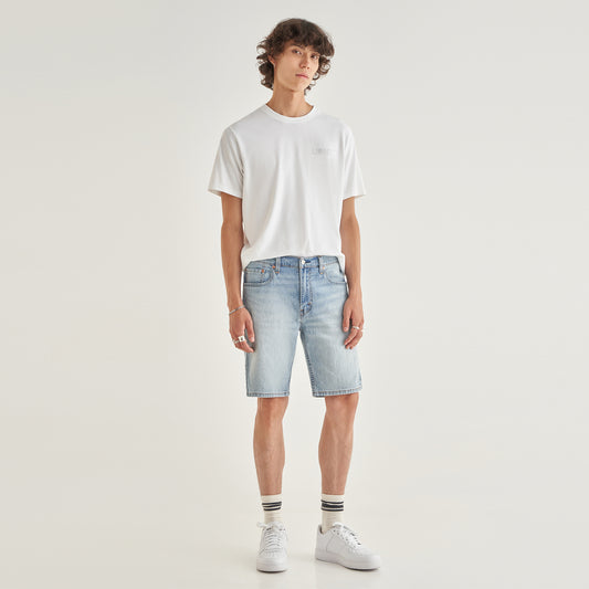 LEVI'S® MEN'S 405 STANDARD SHORTS - LIGHT INDIGO - WORN IN