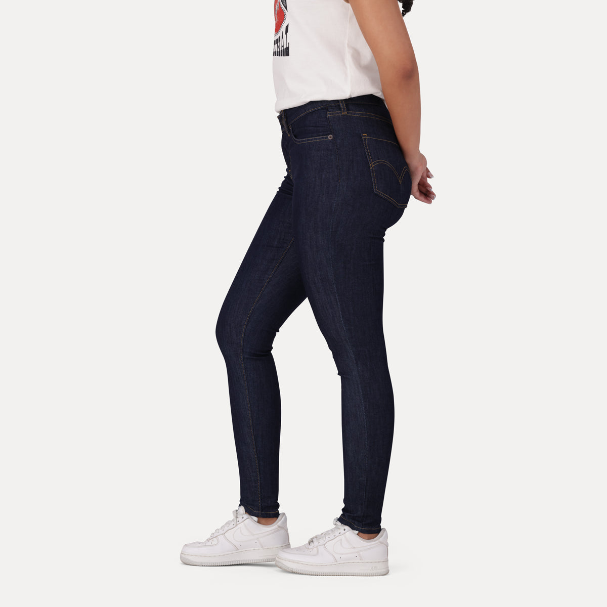 LEVI'S® WOMEN'S CURVY SUPER SKINNY  - DARK INDIGO - FLAT FINISH