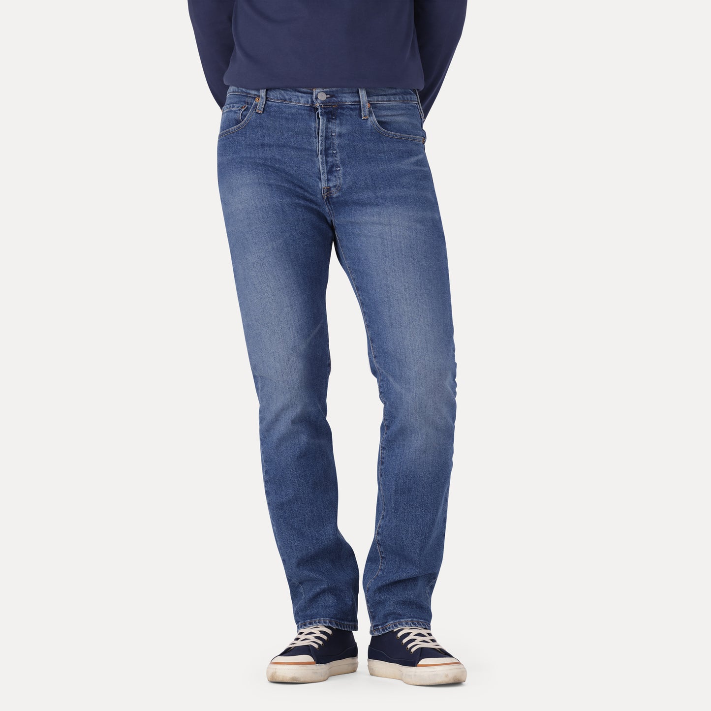 LEVI'S® MEN'S 501® ORIGINAL JEANS - MED INDIGO - FLAT FINISH