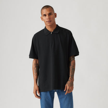 LEVI'S® MEN'S ZIP POLO - BLACK