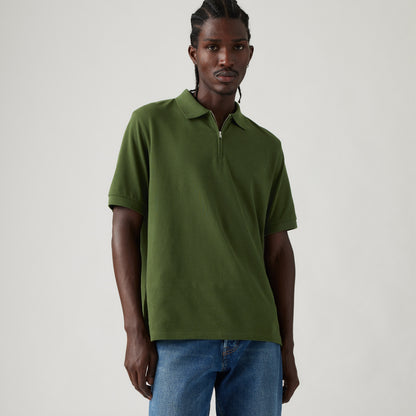 LEVI'S® MEN'S ZIP POLO - GREEN