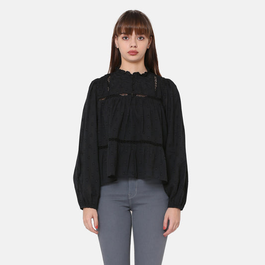 LEVI'S® WOMEN'S LUCIA BLOUSE - BLACK