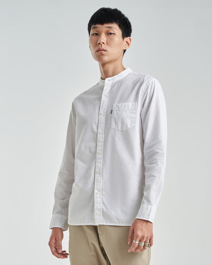 LEVI'S® MEN'S BANDED COLLAR 1 POCKET SHIRT - NEUTRAL