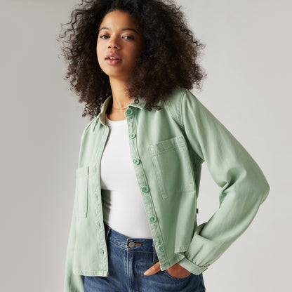 LEVI'S® WOMEN'S TYLA SHIRT - GREEN