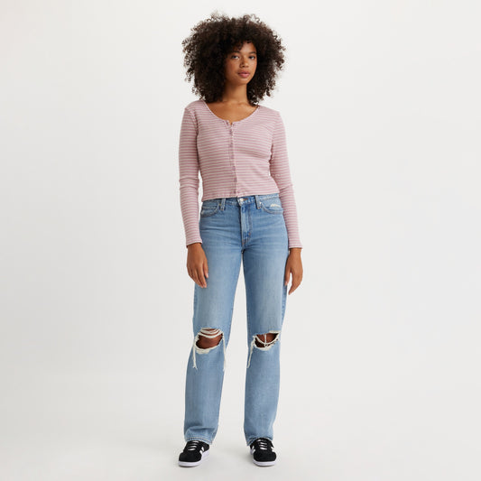 LEVI'S® WOMEN'S '94 BAGGY JEANS - MED INDIGO - WORN IN