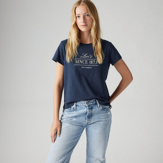 LEVI'S® WOMEN'S GRAPHIC BOXY T-SHIRT - BLUE