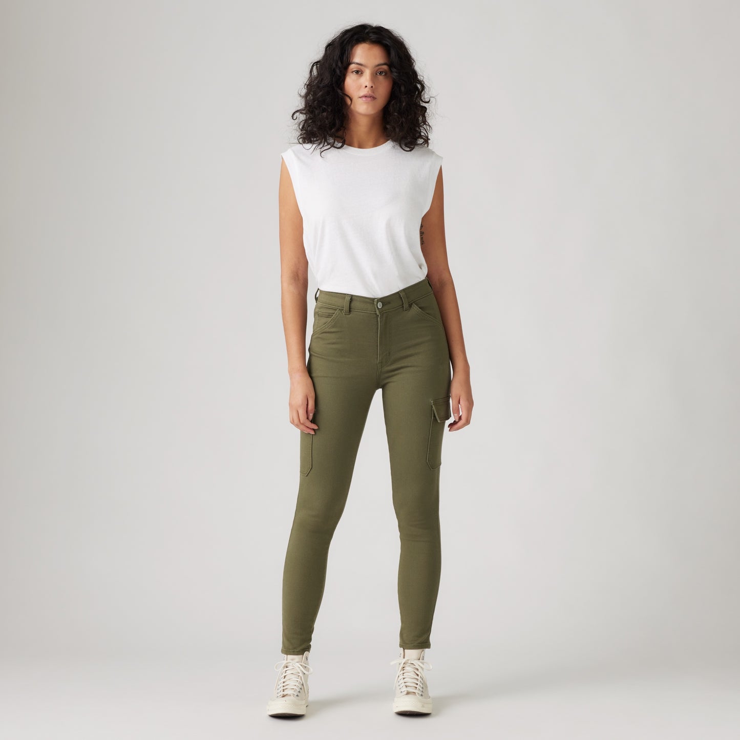 LEVI'S® WOMEN'S 721 HIGH-RISE SKINNY CARGOS - GREEN